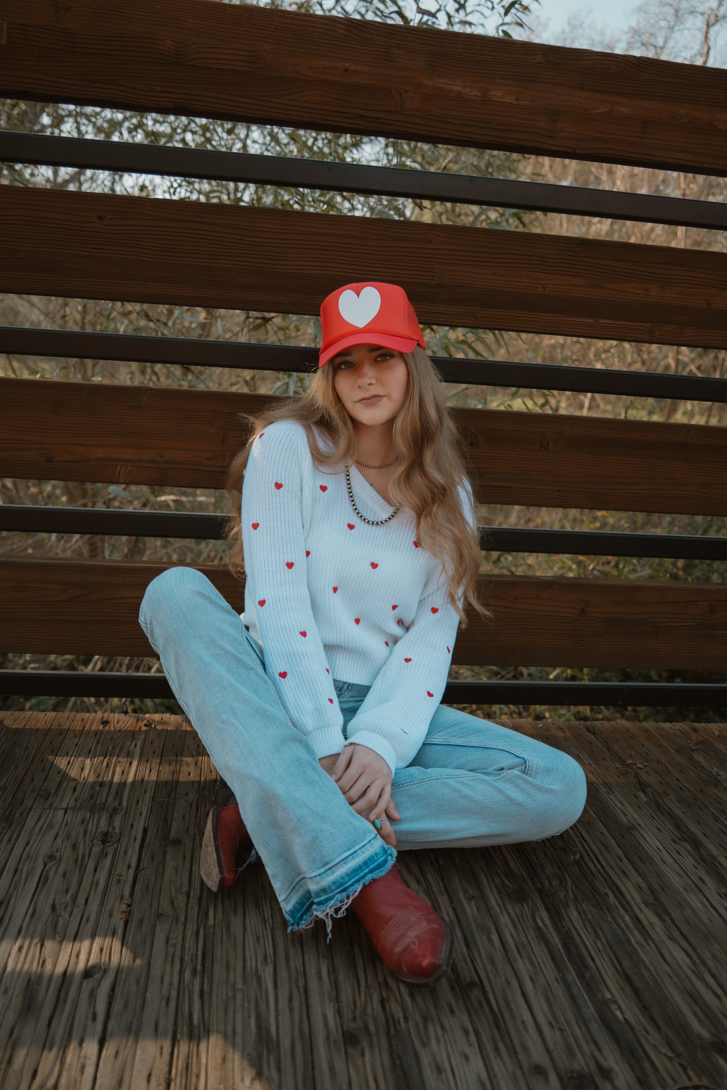 Puff Heart Trucker Hat