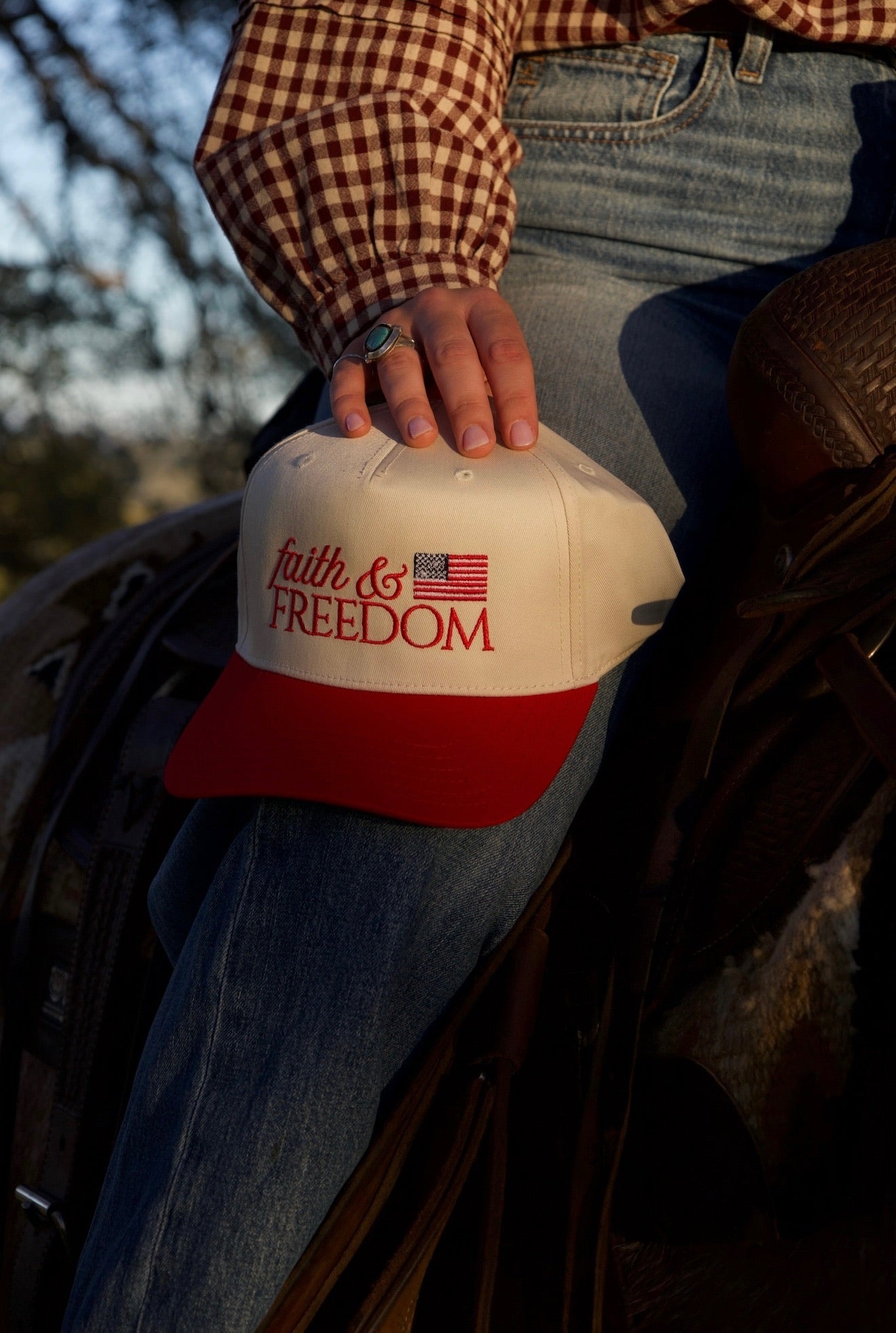 Faith & Freedom Embroidered Hat