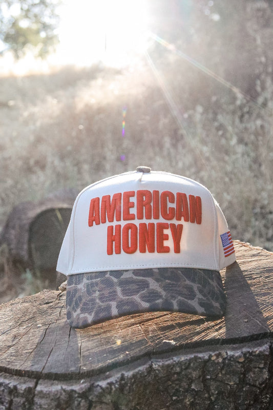 American Honey 3D Puff Embroidered Hat