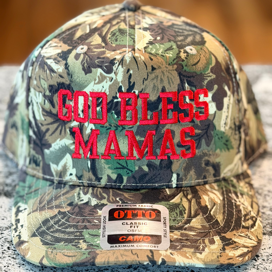 God Bless Mamas Embroidered Hat