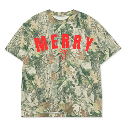 Merry 3D Puff Oversized Tee