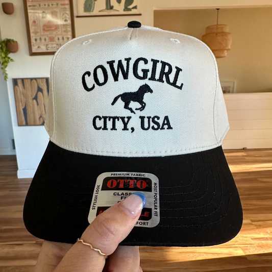 Cowgirl City, USA Embroidered Hat
