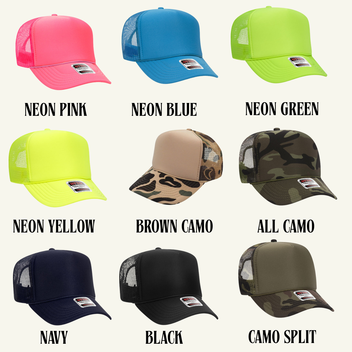 I'd Rather Be Camping Embroidered Trucker Hat