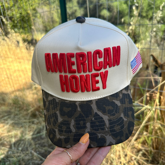 American Honey 3D Puff Embroidered Hat