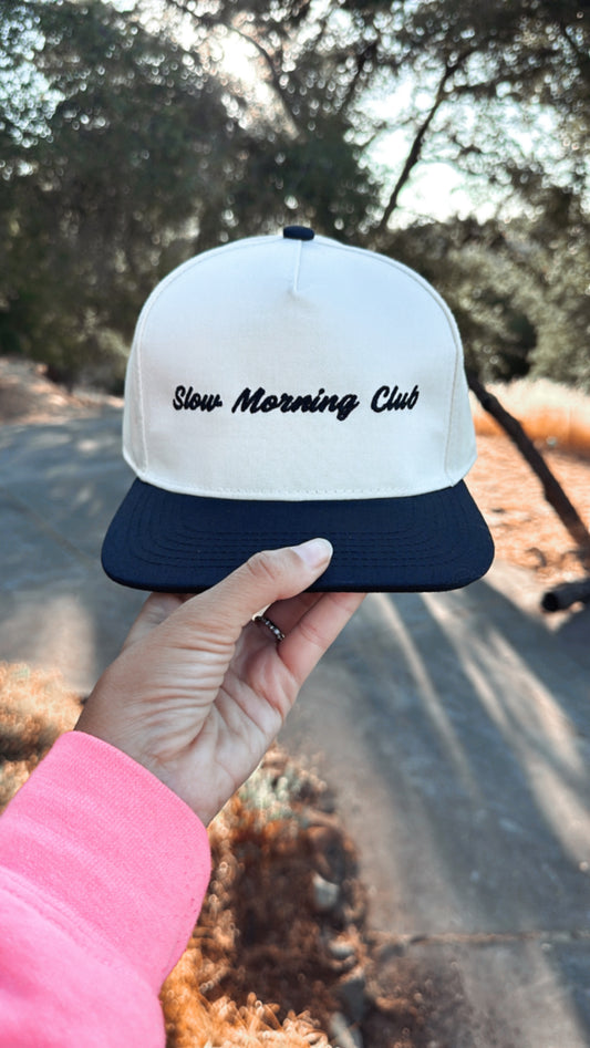 Slow Morning Club Embroidered Hat