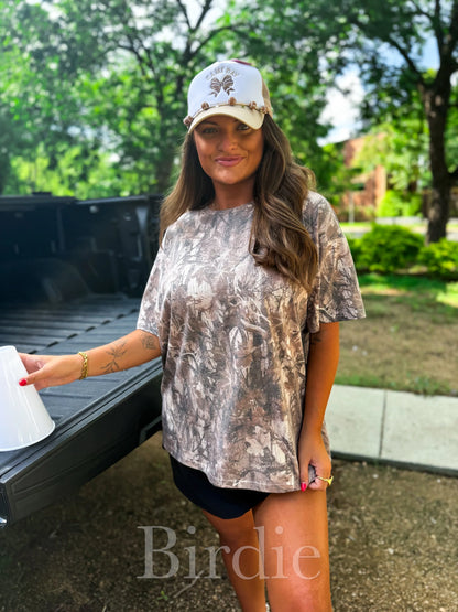 Dark Camo Oversized Tee