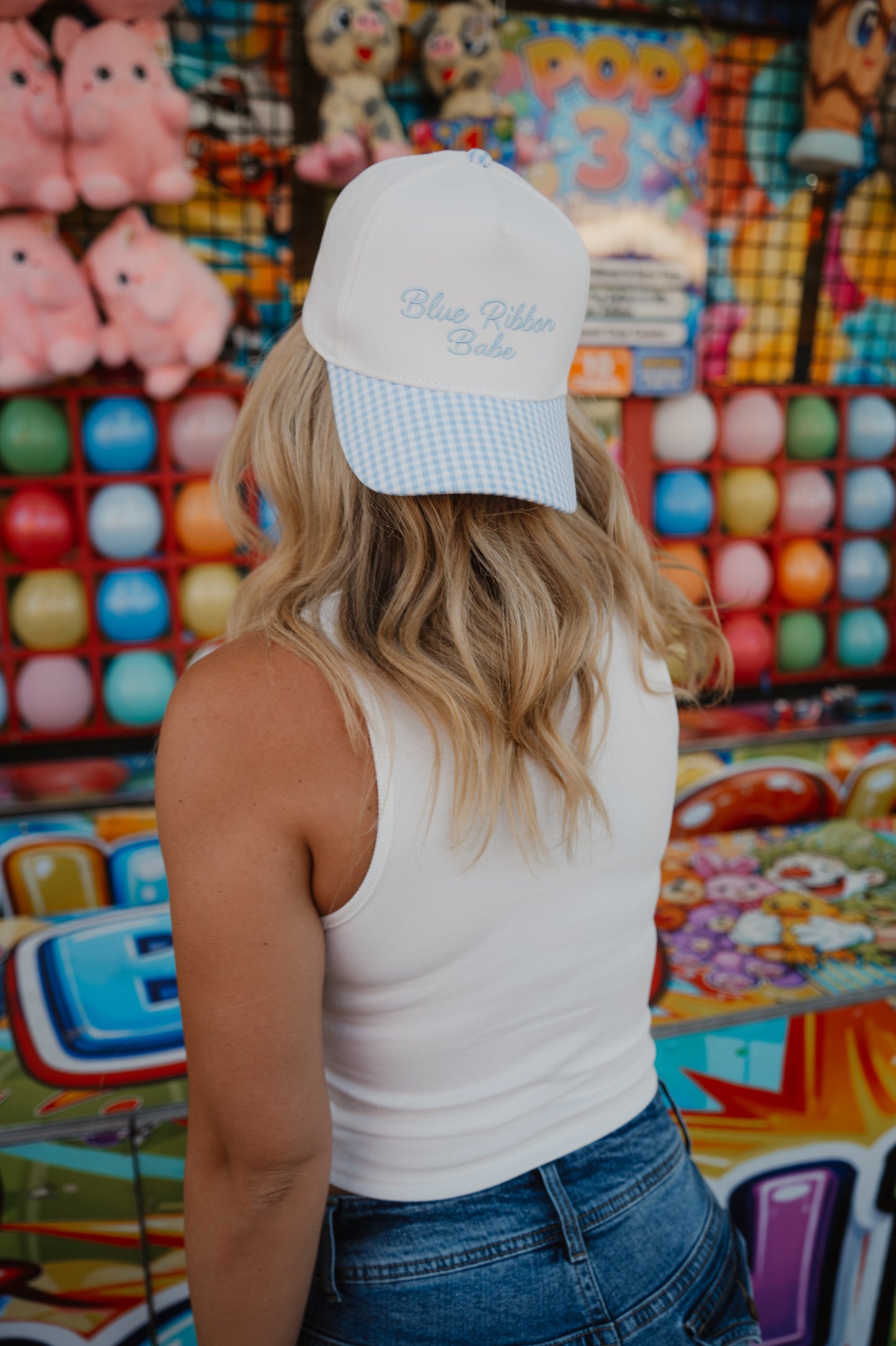Blue Ribbon Babe Embroidered Hat