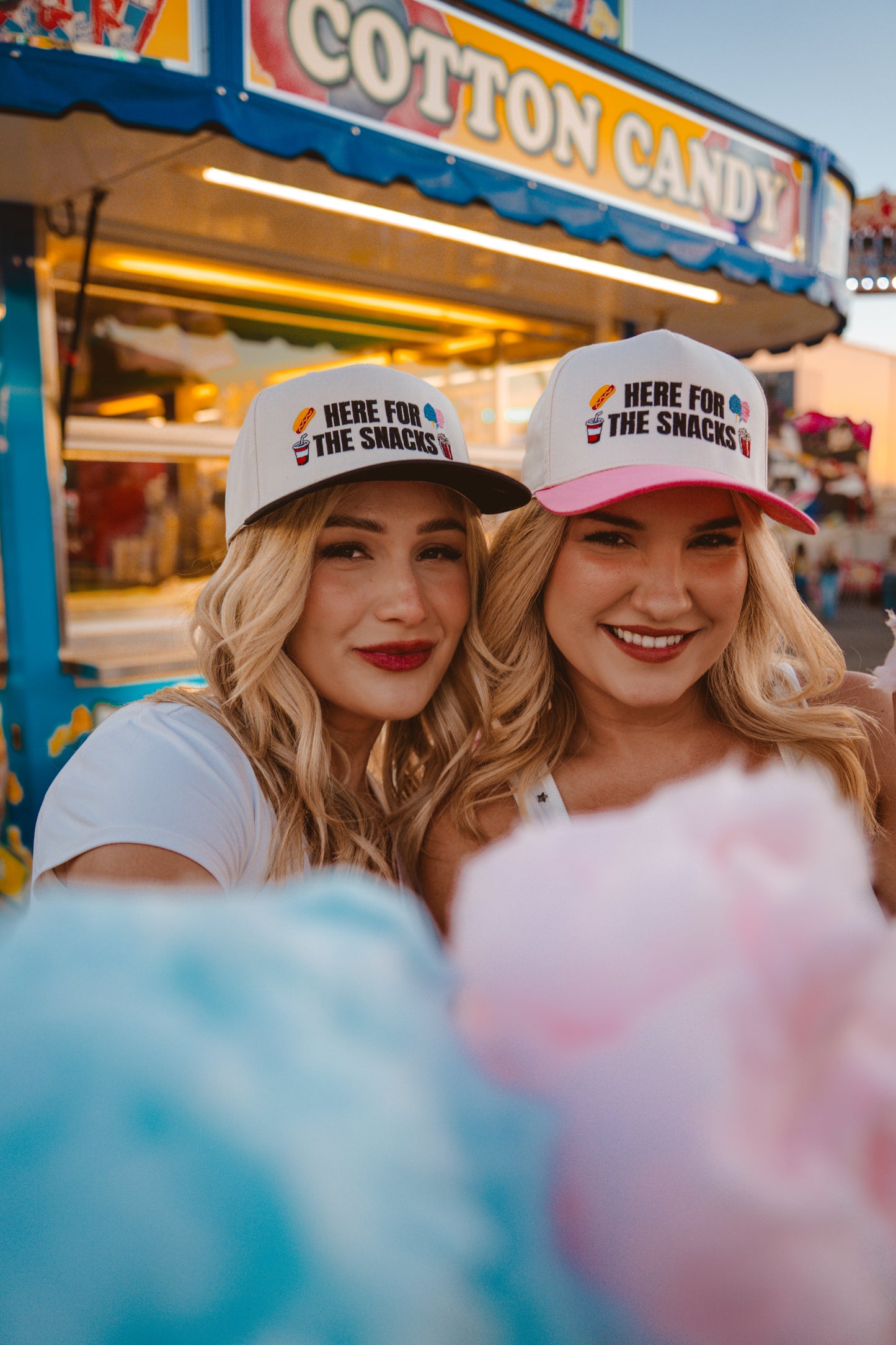 Here For The Snacks Embroidered Hat