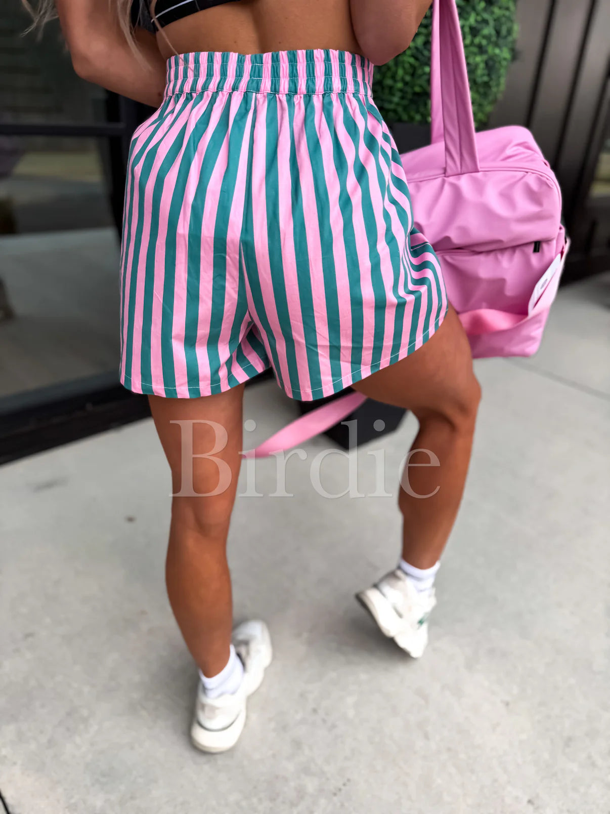 Pink & Green Stripe Boxer Shorts