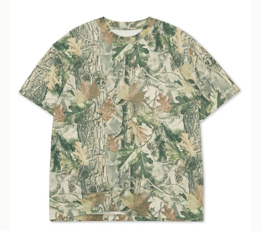 Oversized Vintage Camo Wood Tee