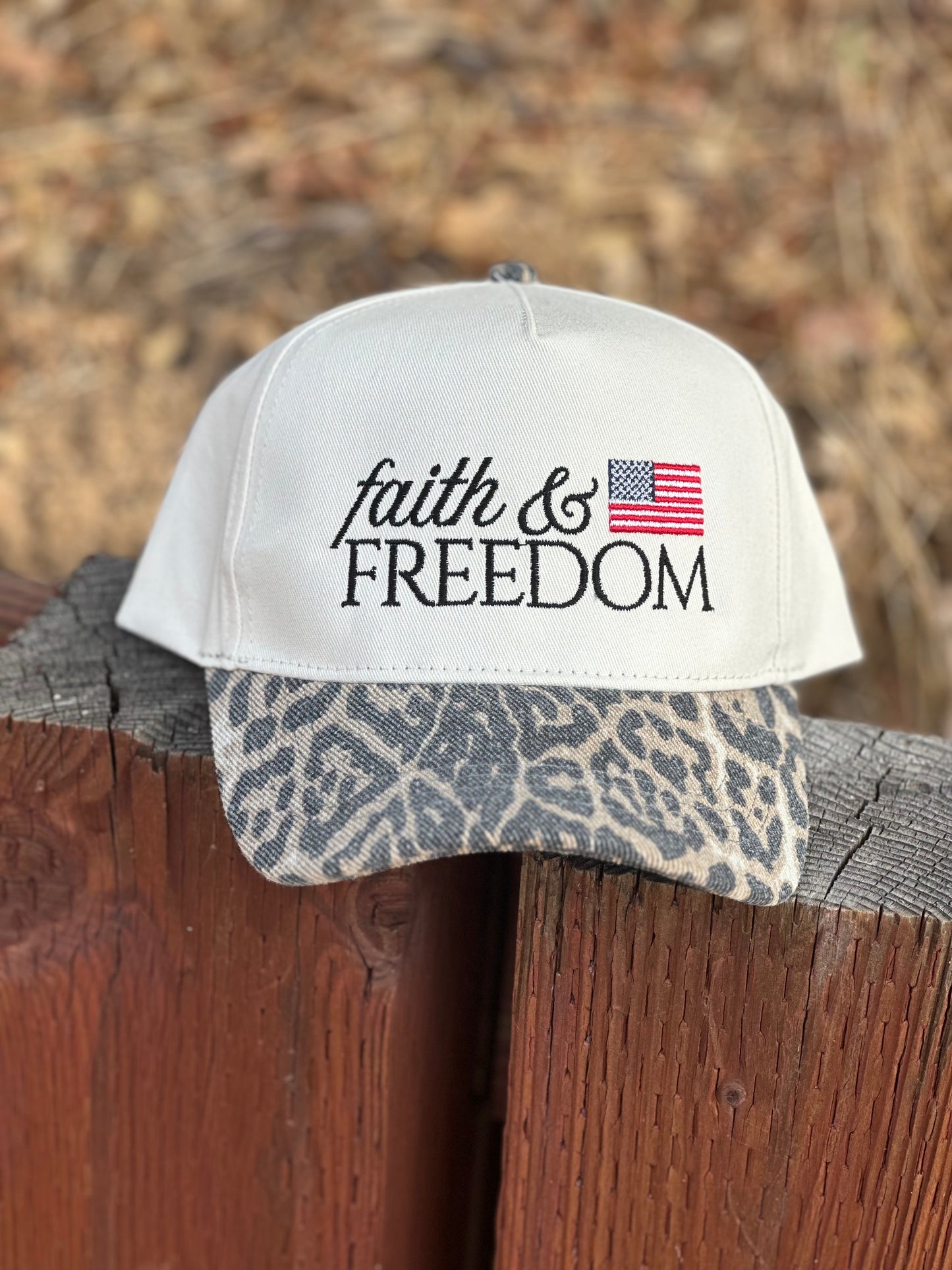 Faith & Freedom Embroidered Hat