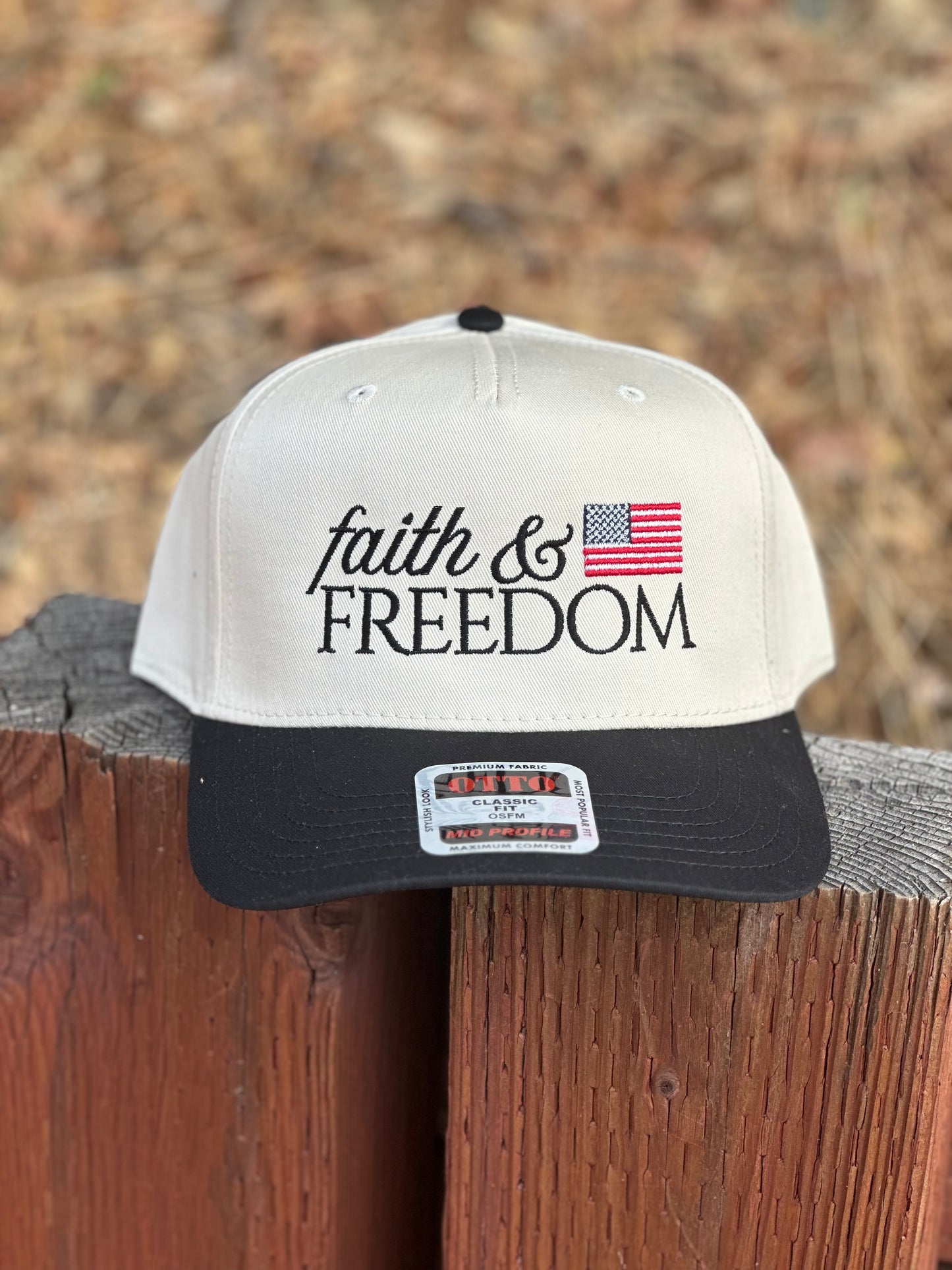 Faith & Freedom Embroidered Hat