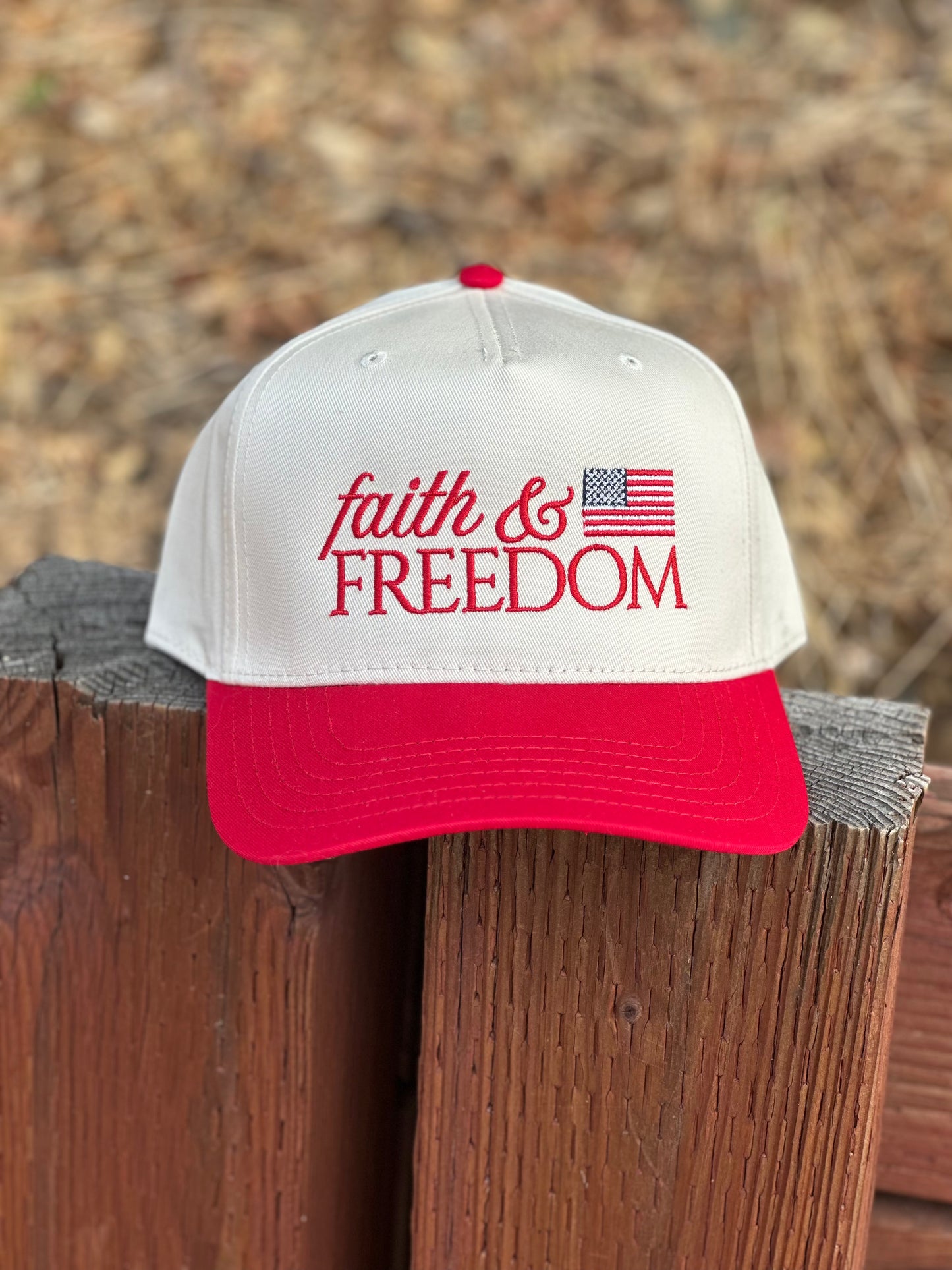 Faith & Freedom Embroidered Hat