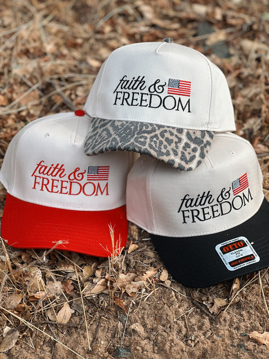 Faith & Freedom Embroidered Hat
