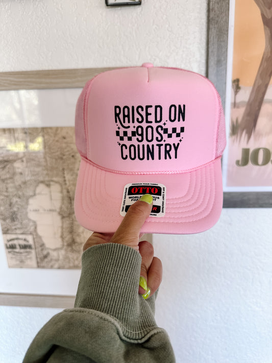 Raised On 90s Country Trucker Hat