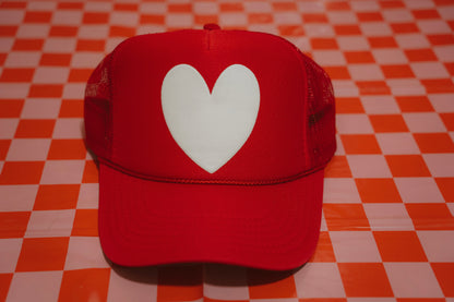 Puff Heart Trucker Hat