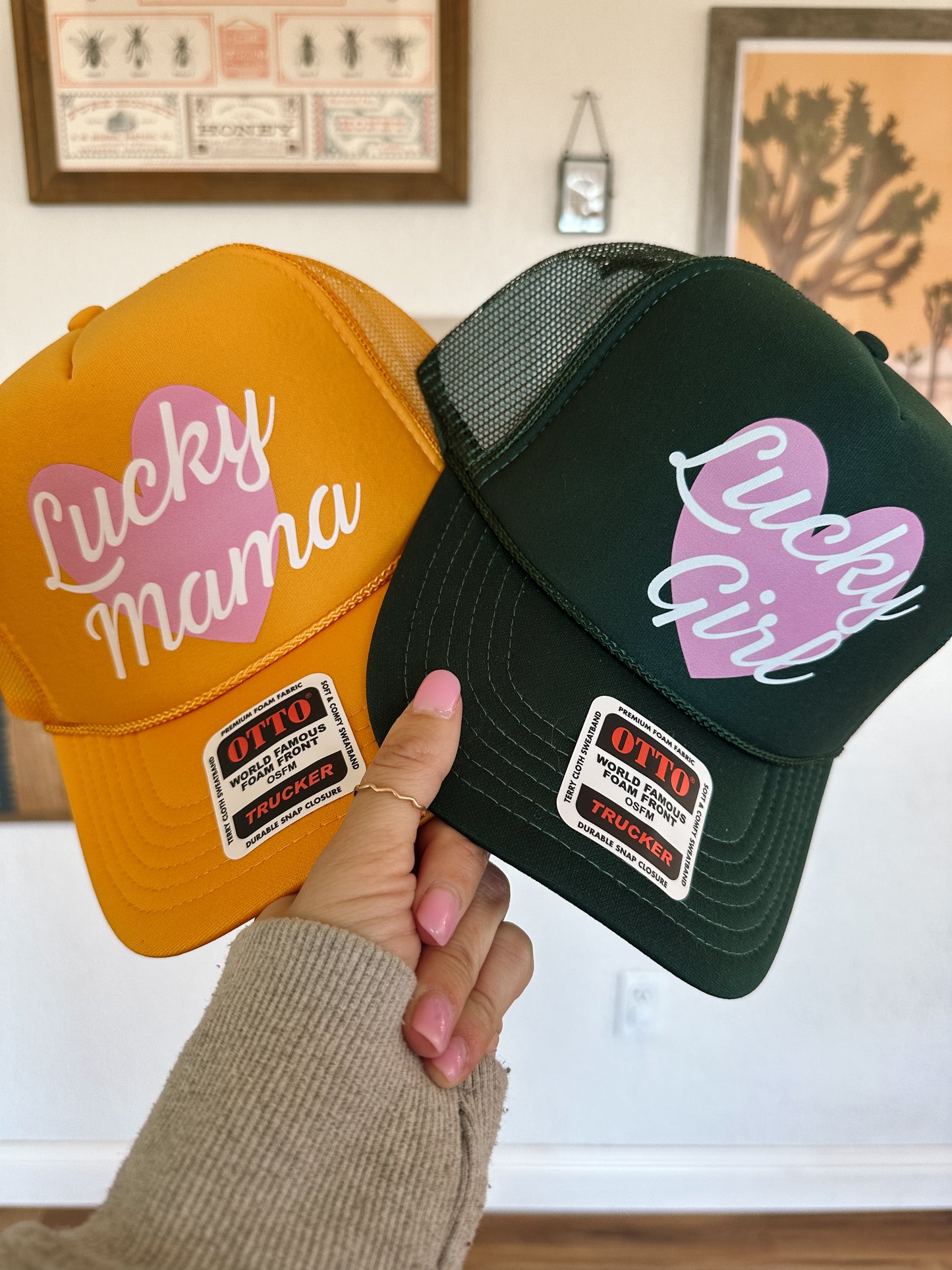 Lucky Mama/Girl Trucker Hat