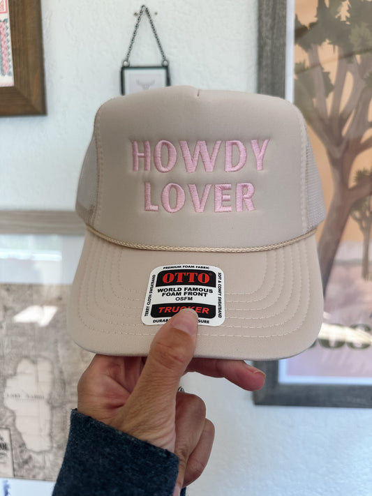 Howdy Lover Embroidered Trucker Hat