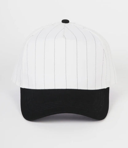 Baseball Mama Pinestripe Embroidered Hat