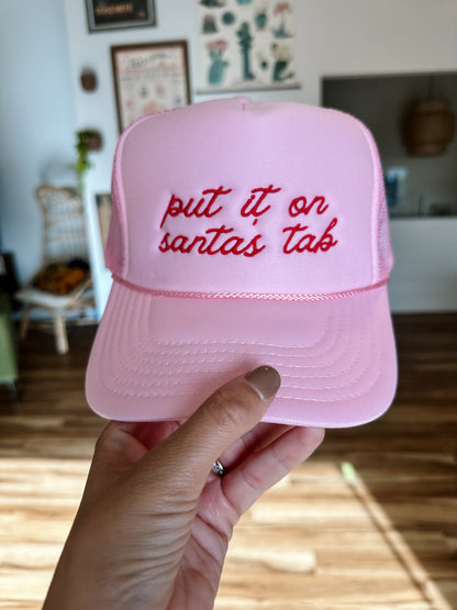 Put It On Santa's Tab Embroidered Hat