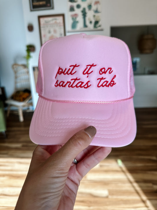 Put It On Santa's Tab Embroidered Hat