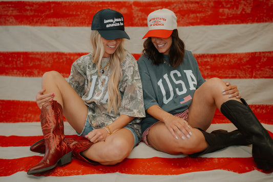 United States Of America Embroidered Hat