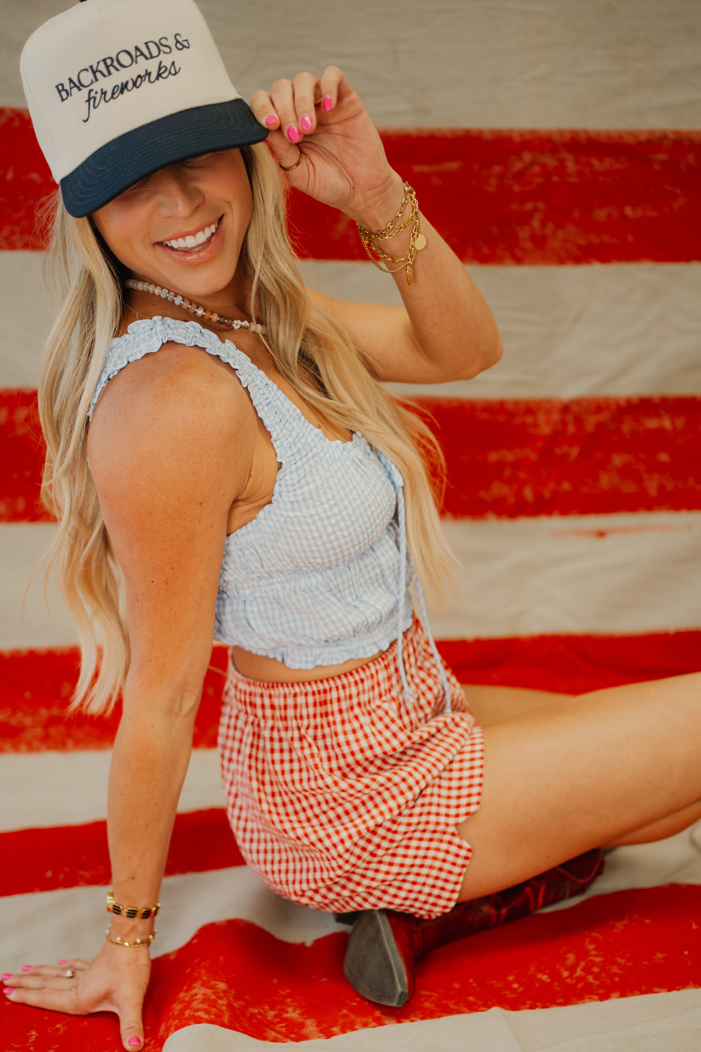 Backroads & Fireworks Embroidered Hat