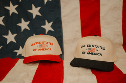 United States Of America Embroidered Hat