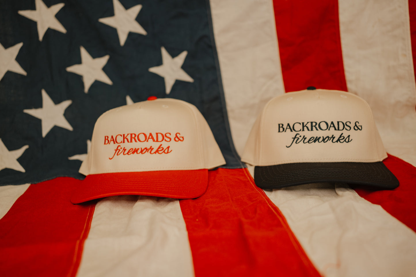 Backroads & Fireworks Embroidered Hat