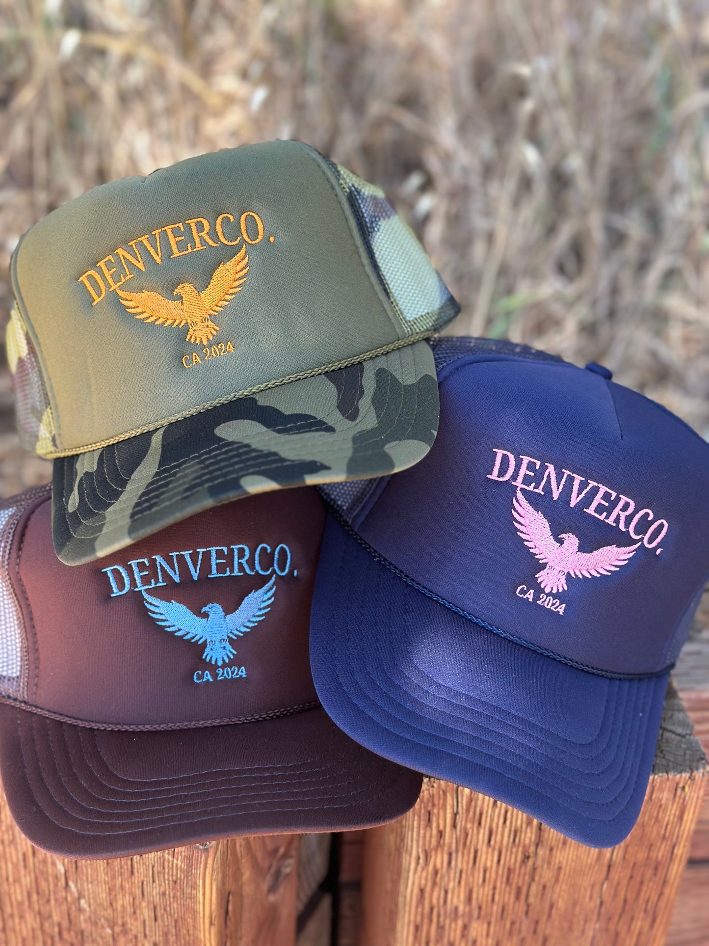 DENVERCO. Eagle Embroidered Trucker Hat