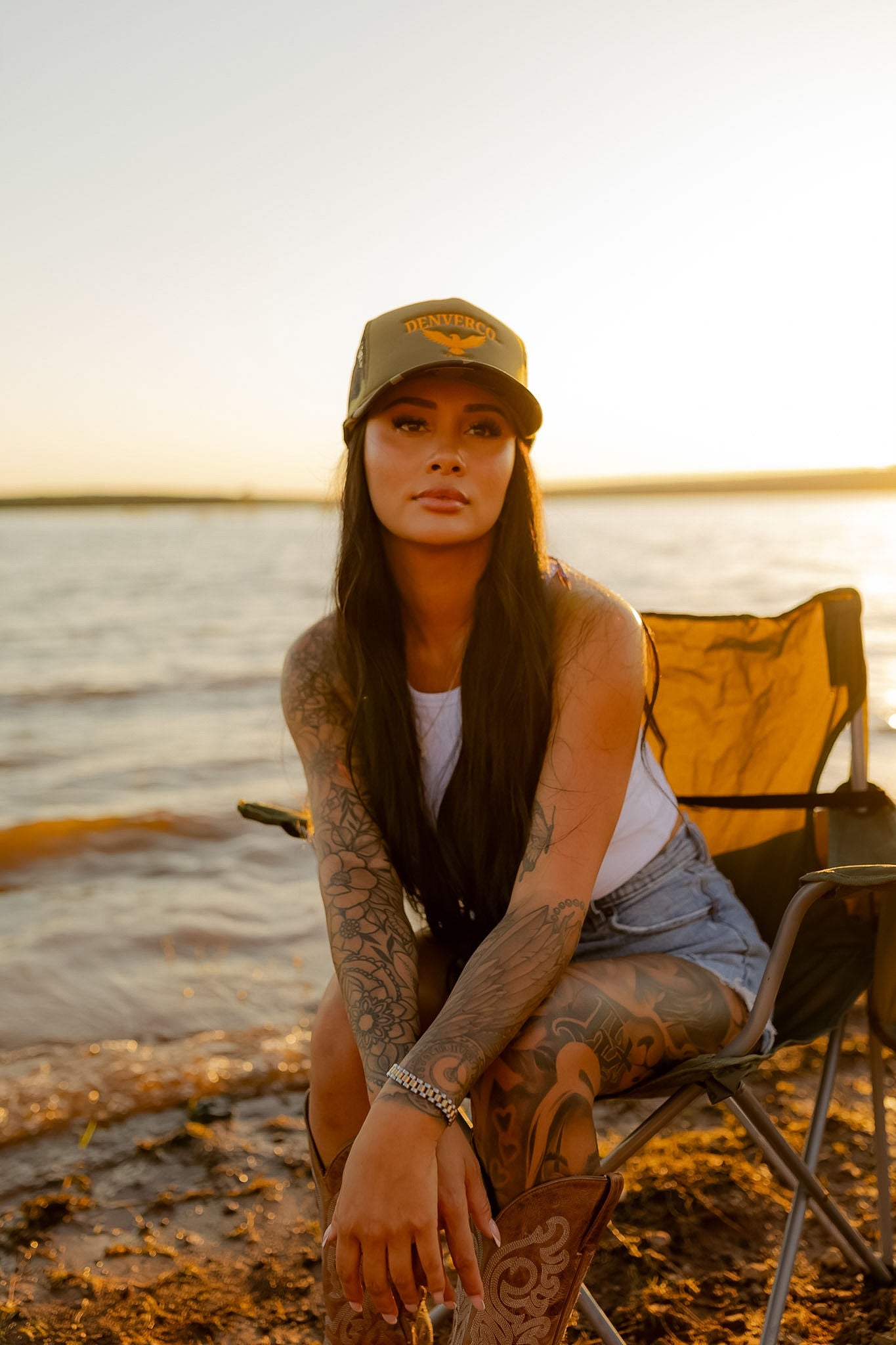 DENVERCO. Eagle Embroidered Trucker Hat