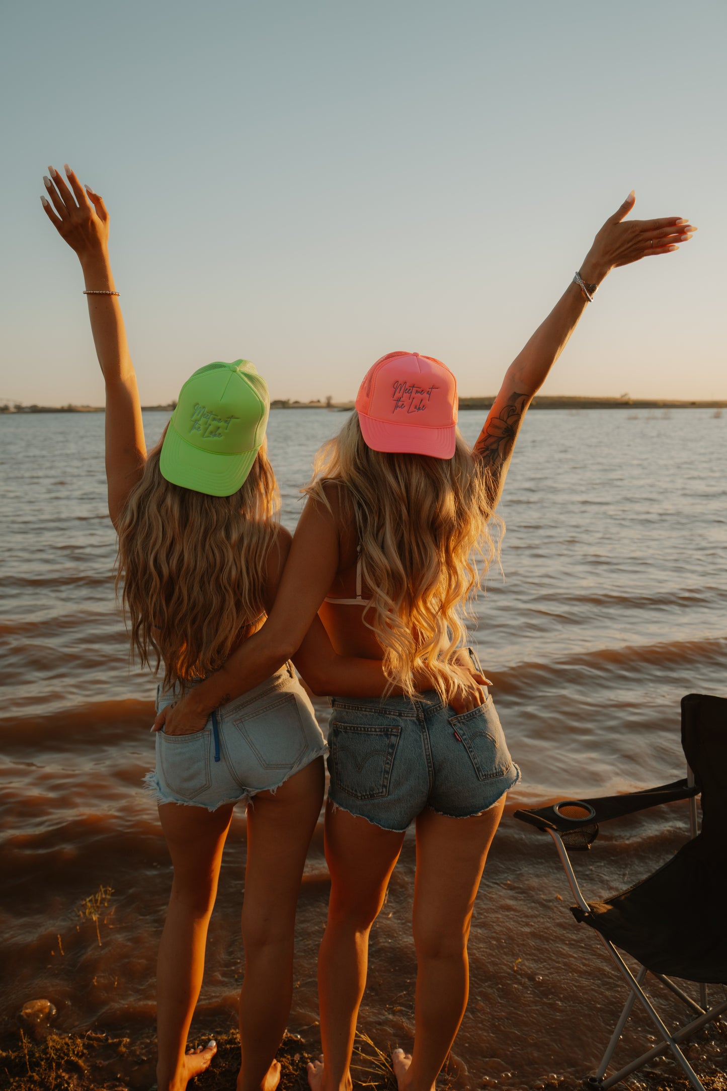 Meet Me At The Lake Embroidered Trucker Hat
