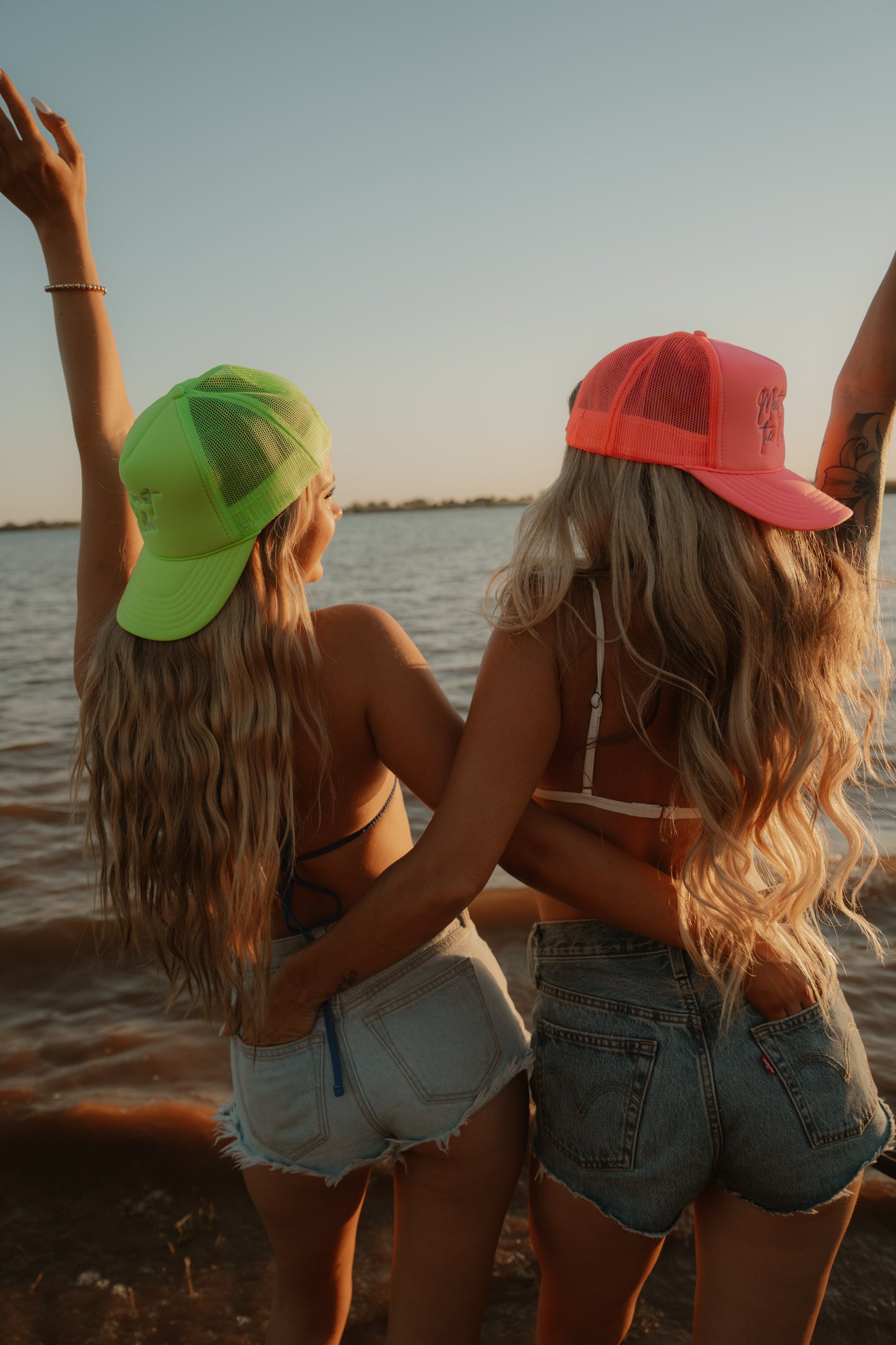 Meet Me At The Lake Embroidered Trucker Hat