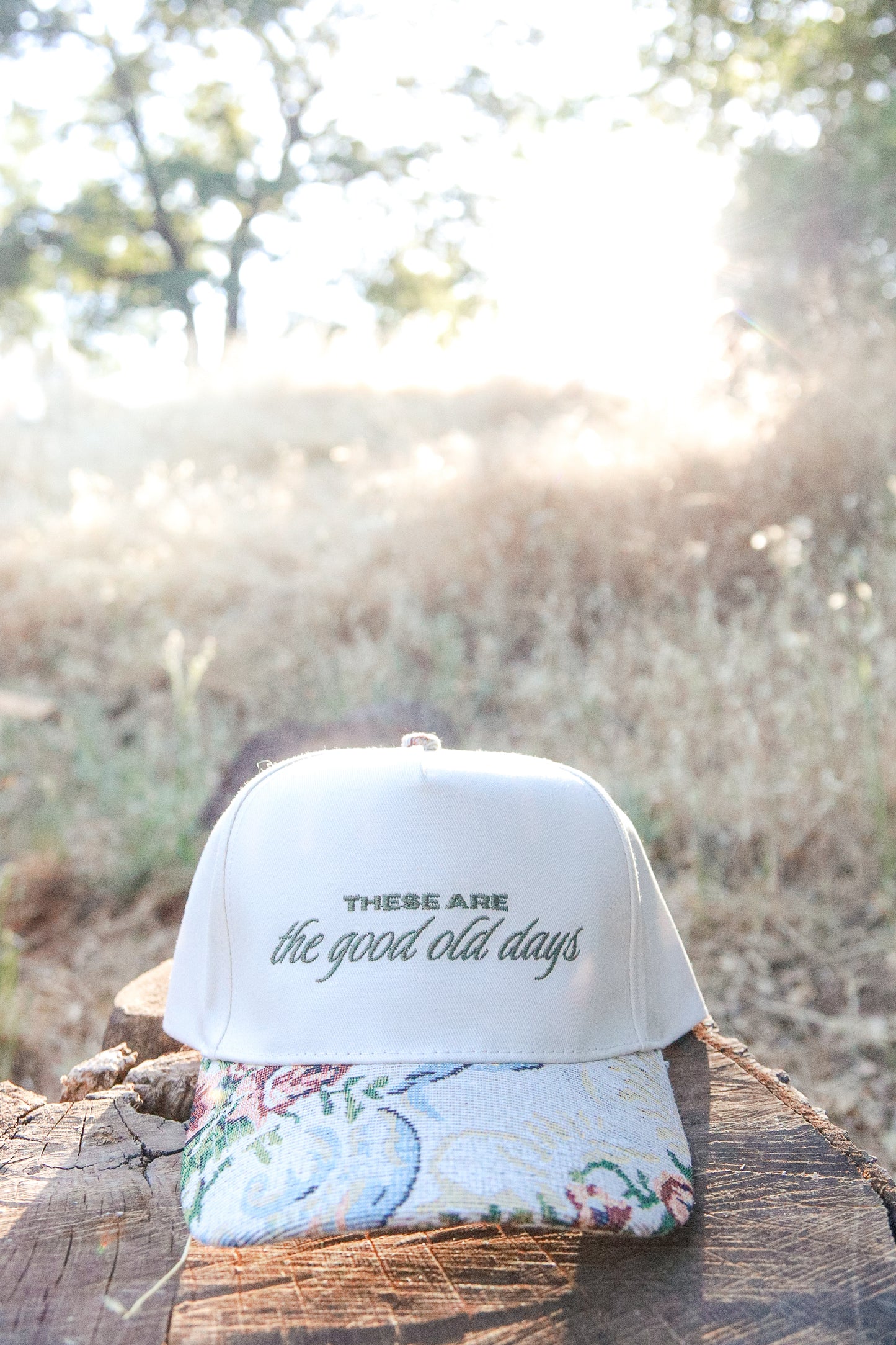 These Are The Good Old Days Floral Hat