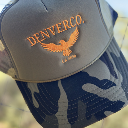 DENVERCO. Eagle Embroidered Trucker Hat