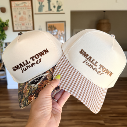 Small Town Summer Embroidered Hat