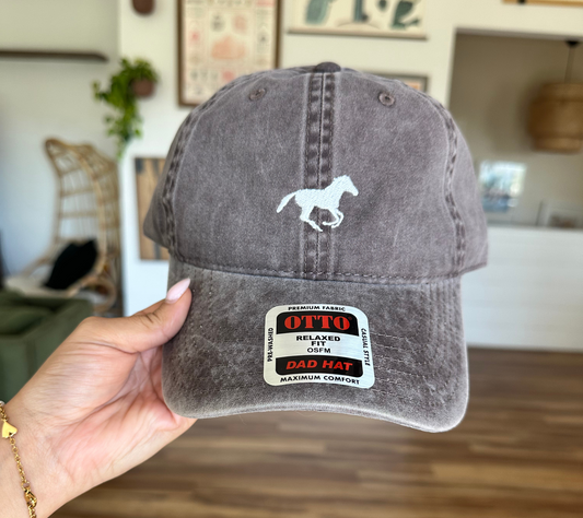 Horse Embroidered Dad Hat