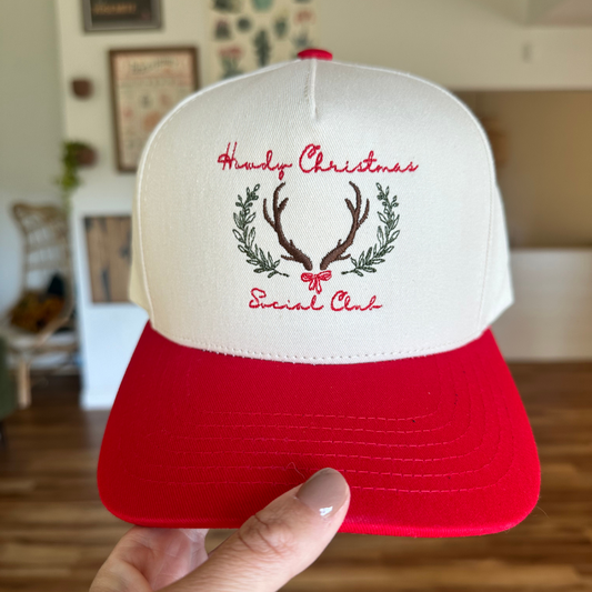 Howdy Christmas Embroidered Hat